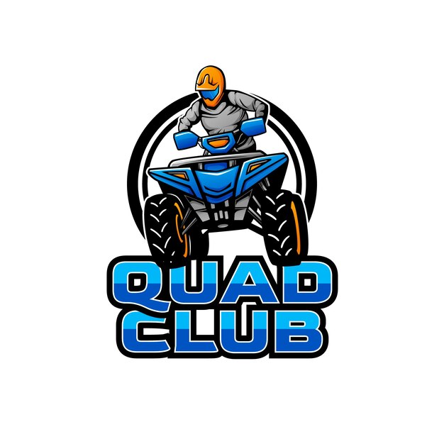 Diseño de logotipo cuádruple degradado