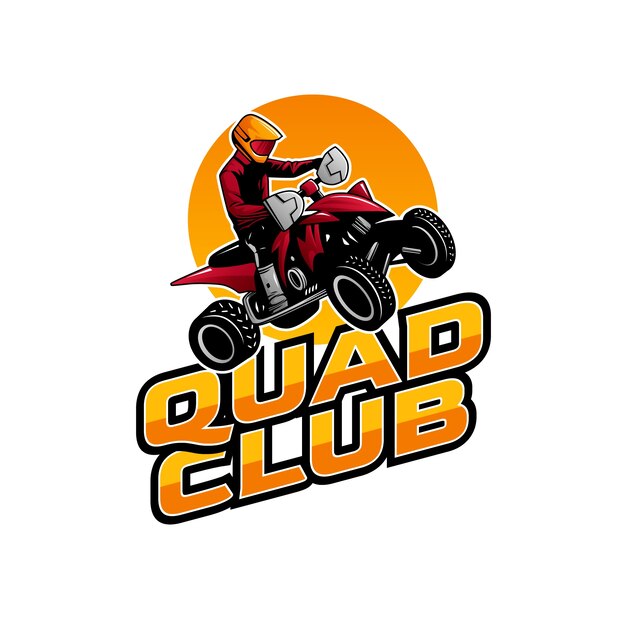 Diseño de logotipo cuádruple degradado