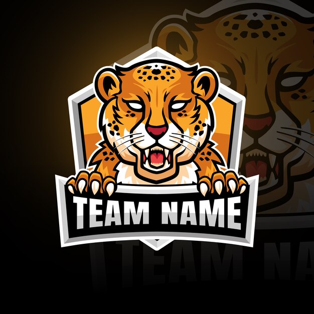 Diseño de logotipo degradado e sport