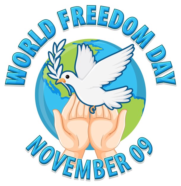 Diseño del logotipo del Día Mundial de la Libertad