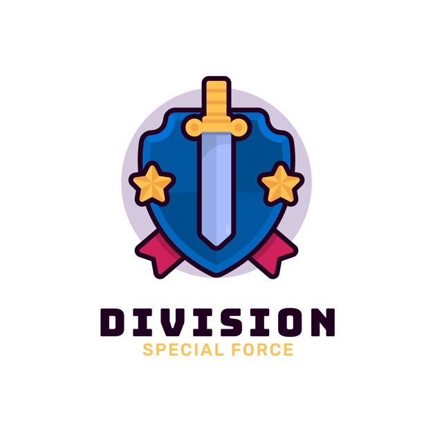 Diseño de logotipo del ejército dibujado a mano