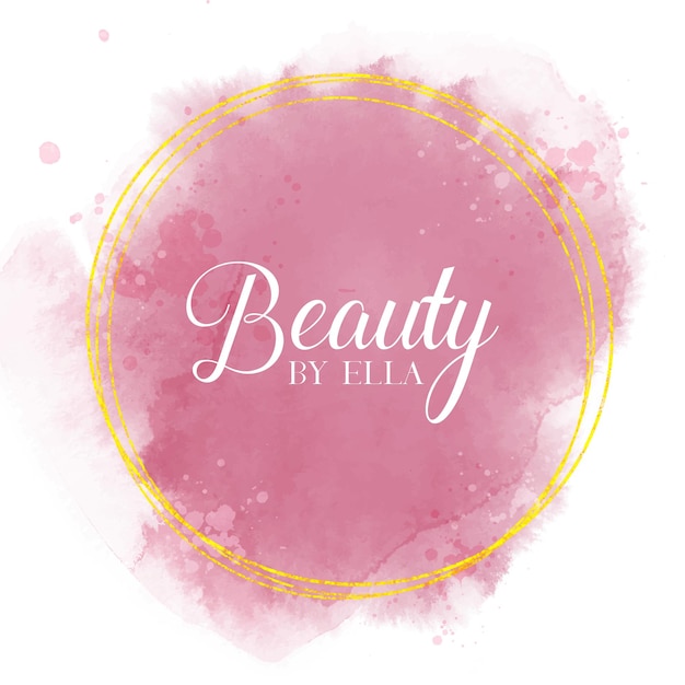 Vector gratuito diseño de logotipo elegante pintado a mano para salón de belleza o peluquería