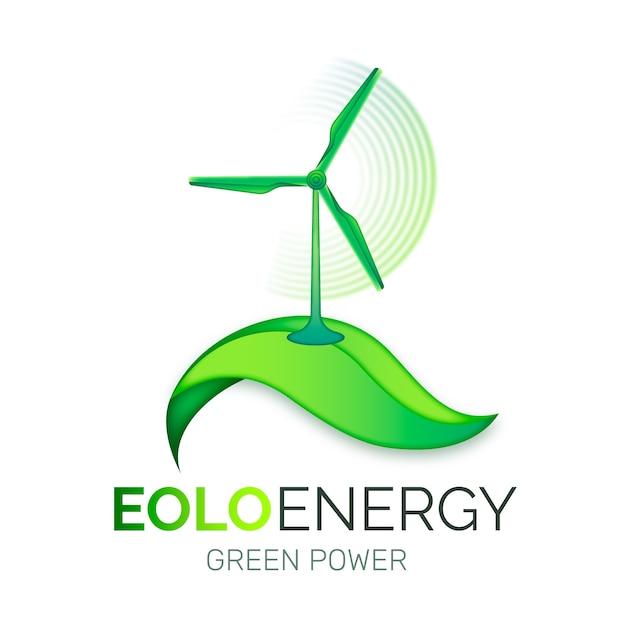 Diseño de logotipo de energía renovable