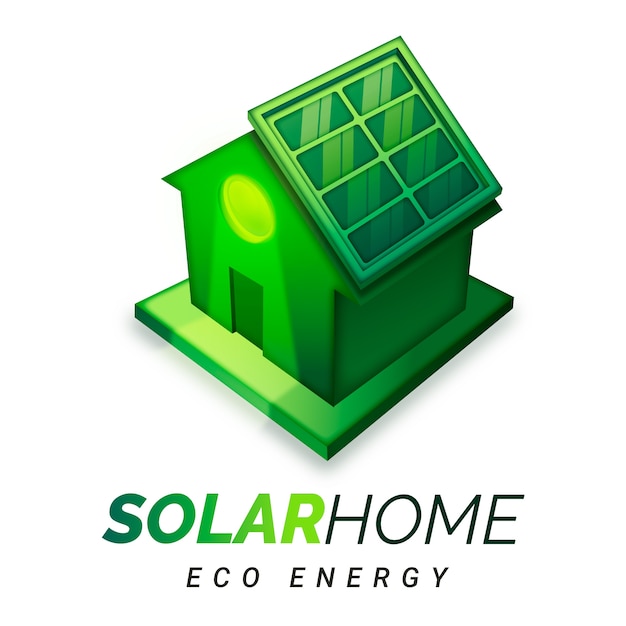 Vector gratuito diseño de logotipo de energía renovable