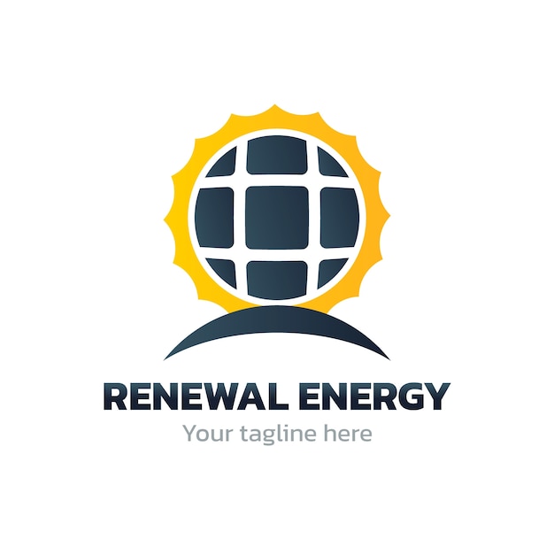 Diseño de logotipo de energía renovable
