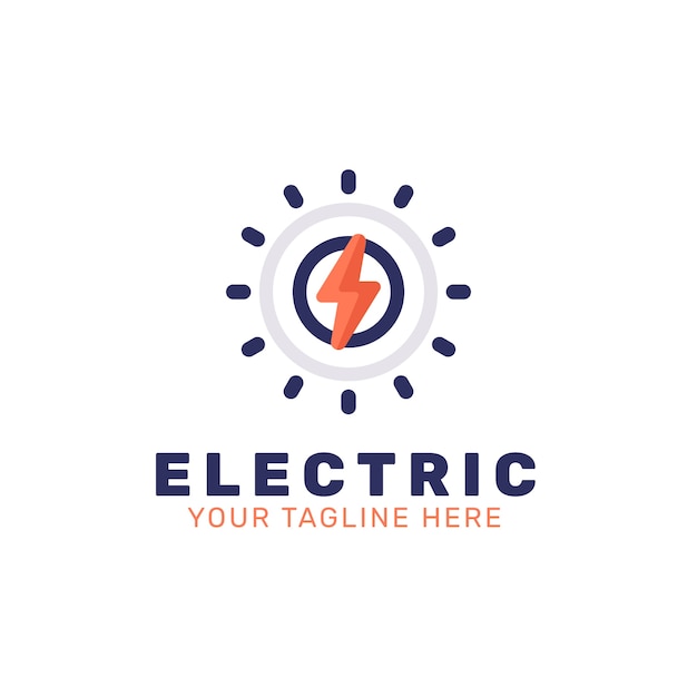 Vector gratuito diseño de logotipo de energía