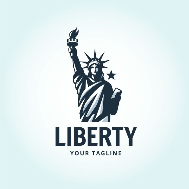 Diseño del logotipo de la Estatua de la Libertad