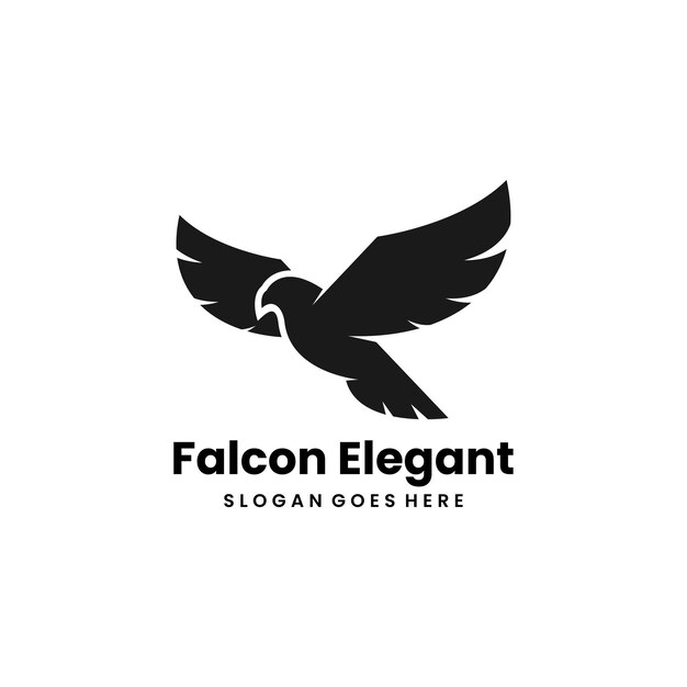 Diseño del logotipo de Falcon Elegant