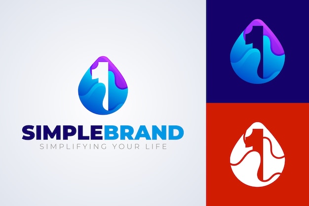 Diseño del logotipo de Gradient 1