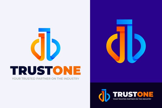Diseño del logotipo de Gradient 1