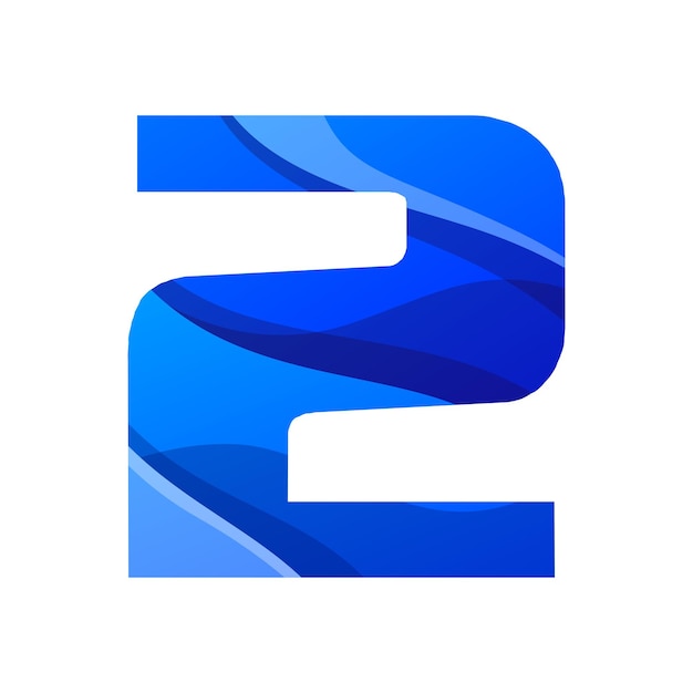 diseño del logotipo del gradiente número 2