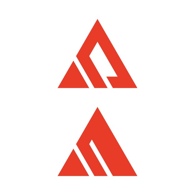 un diseño de logotipo de icona de letra creativa