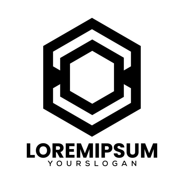 diseño de logotipo de icono abstracto de polígono