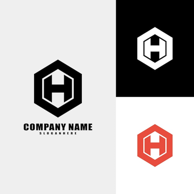 diseño de logotipo letra h