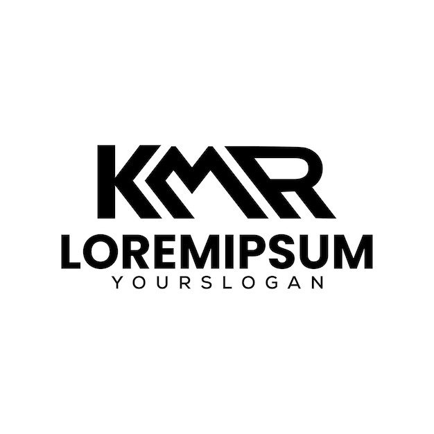 Diseño del logotipo de la letra k m r