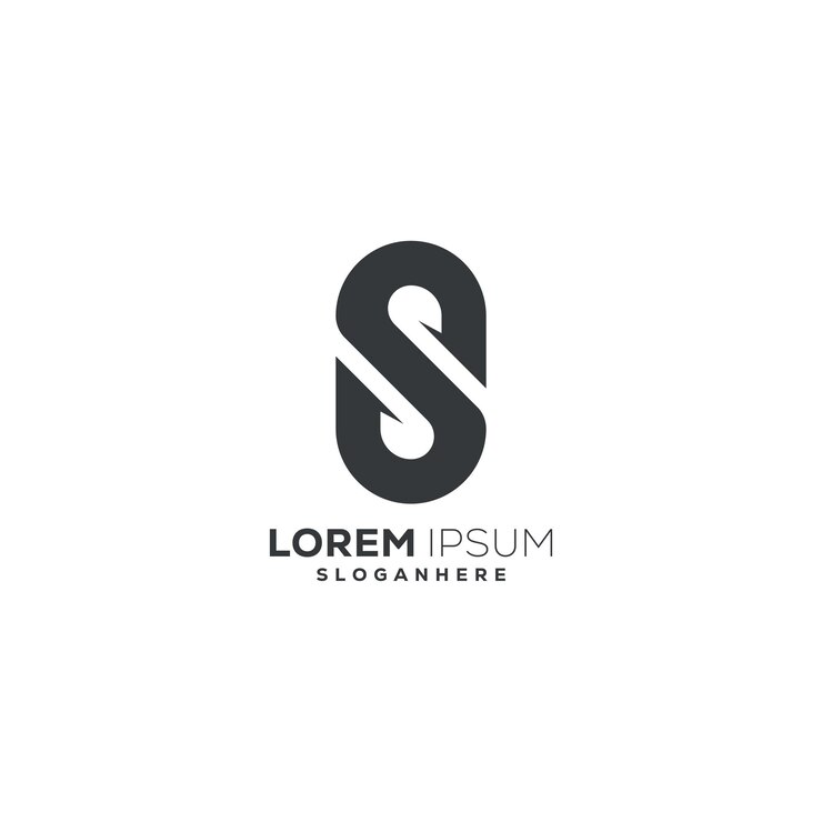 Vector gratuito diseño del logotipo de la letra s