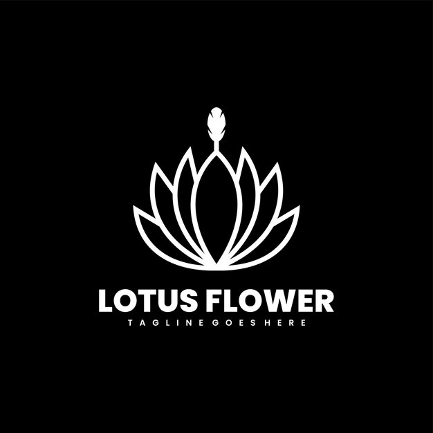 diseño de logotipo de loto