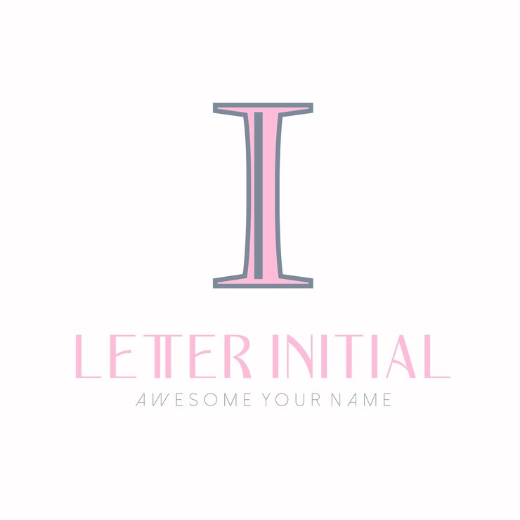 Vector gratuito diseño de logotipo minimalista de las iniciales de la letra i para una marca personal o empresa