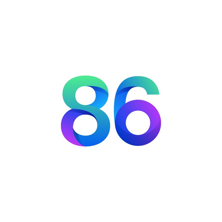 Vector gratuito diseño del logotipo del número de gradiente vectorial