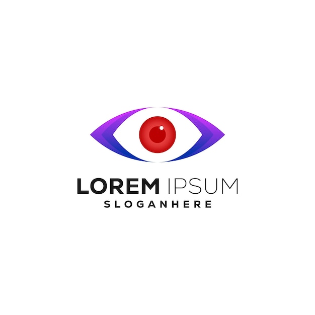 Vector gratuito diseño del logotipo del ojo