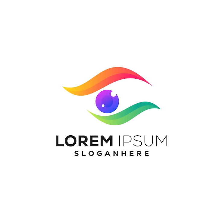 Vector gratuito diseño del logotipo del ojo