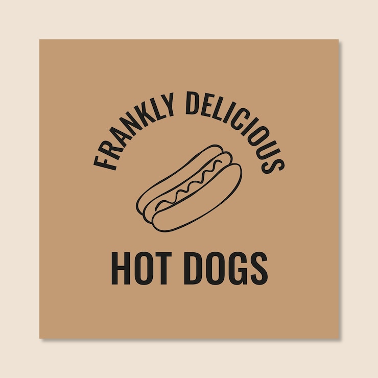 Vector gratuito diseño del logotipo del perrito caliente