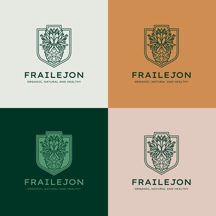 Vector gratuito diseño de logotipo de planta frailejon dibujado a mano