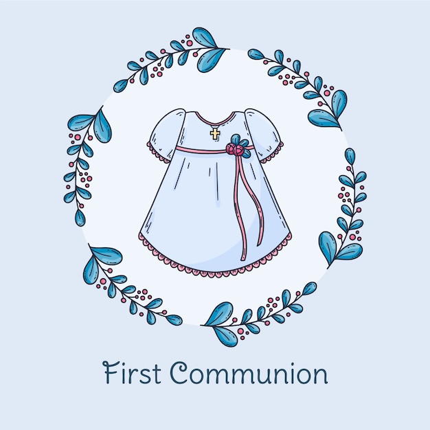 Diseño de logotipo de primera comunión.