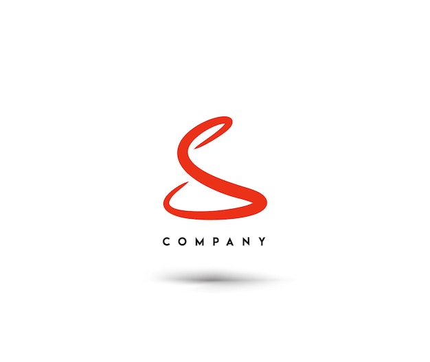Diseño de logotipo S Vector corporativo de identidad de marca.