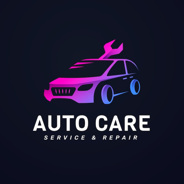 Diseño del logotipo del servicio de automóviles