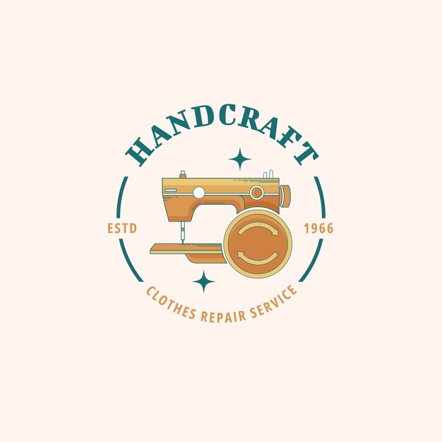 Diseño de logotipo de servicio de reparación de moda.