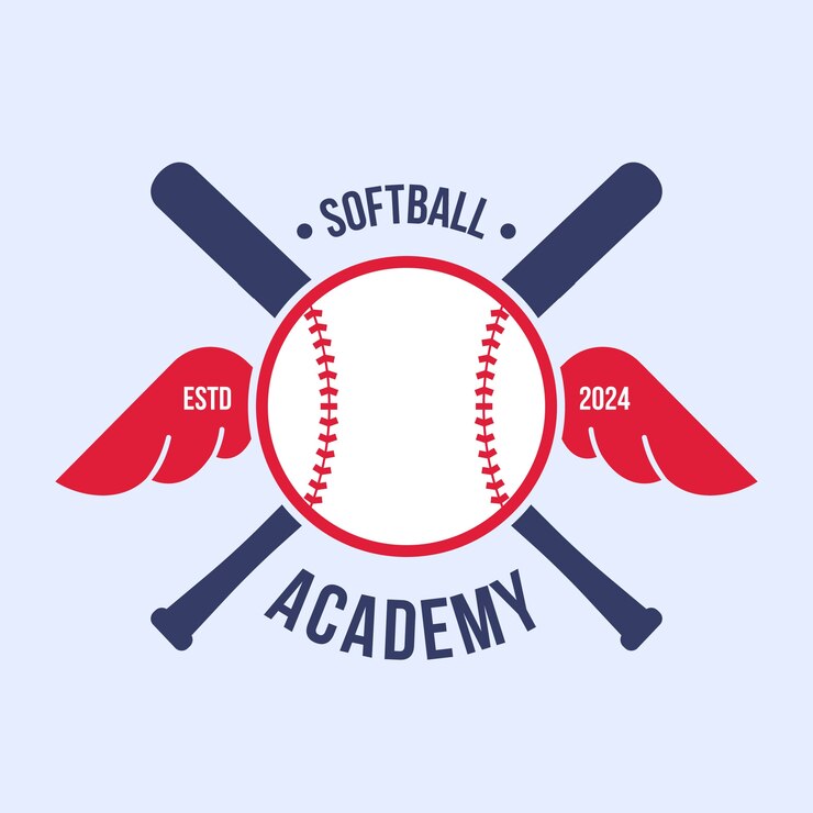 Vector gratuito diseño del logotipo del softbol
