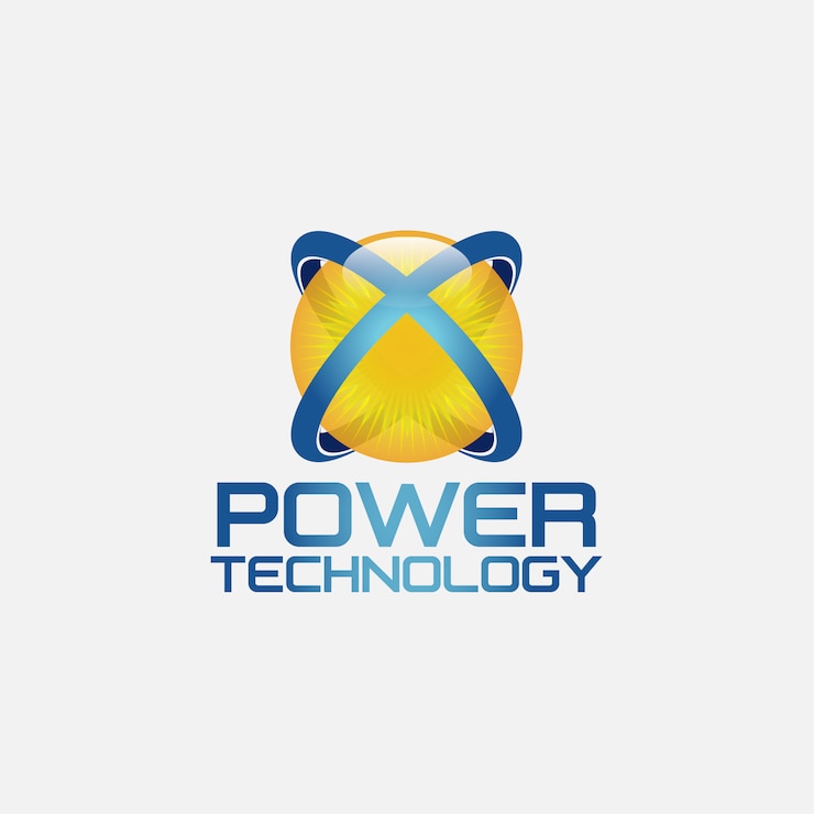 Vector gratuito diseño de logotipo de tecnología