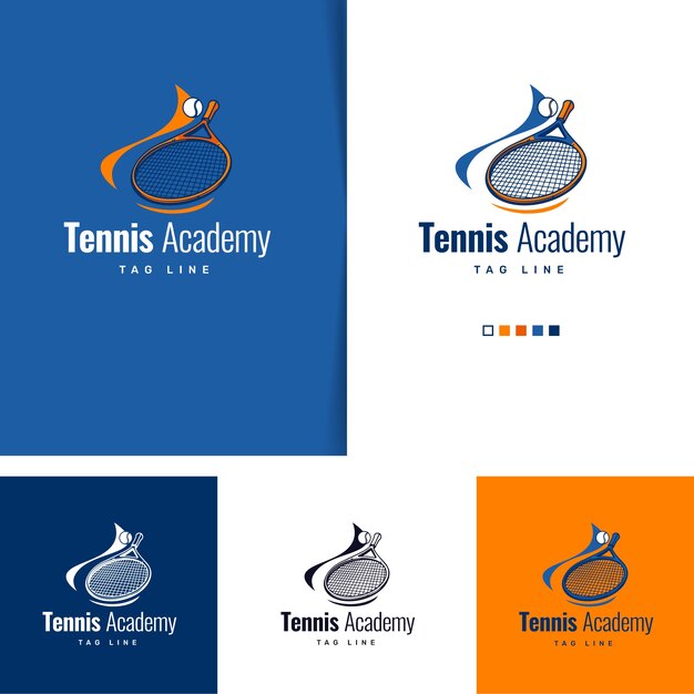 Diseño de logotipo de tenis