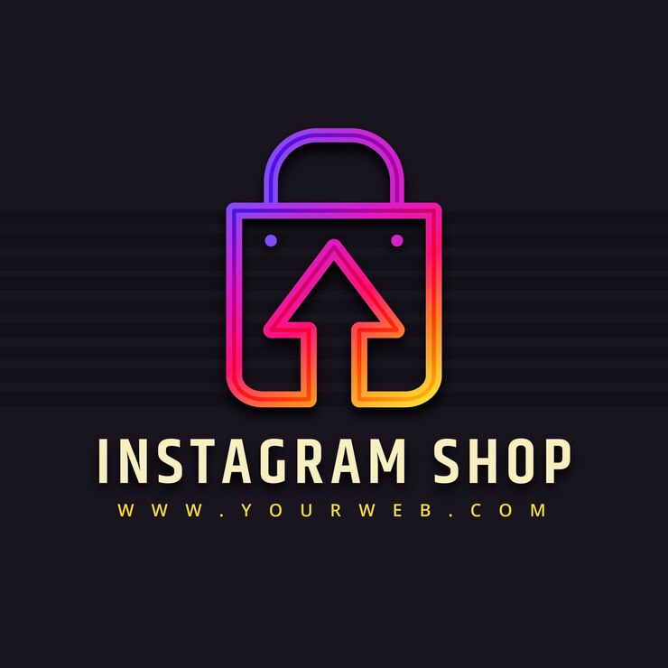 Vector gratuito diseño de logotipo de tienda de instagram degradado