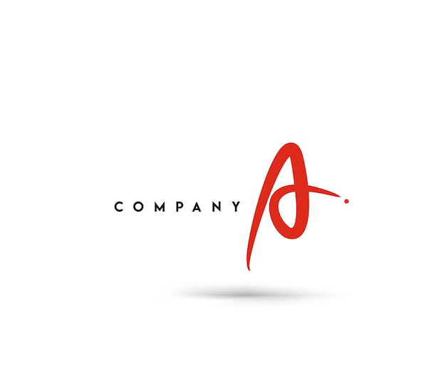 Diseño de logotipo vectorial corporativo de identidad de marca A.