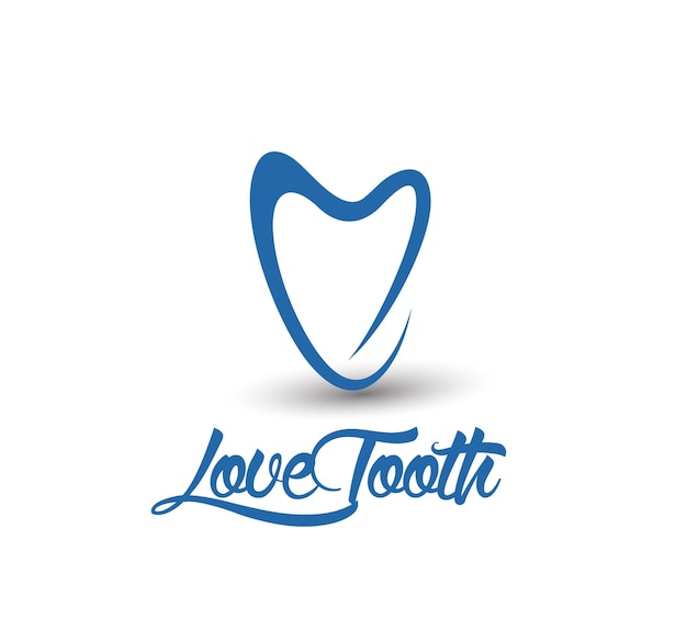 Diseño de logotipo vectorial de dentista corporativo de identidad de marca