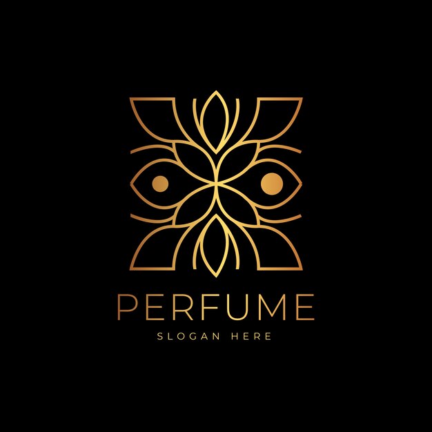 Diseño de lujo para logotipo de perfume.