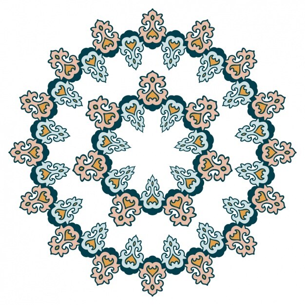 Diseño de mandala a color