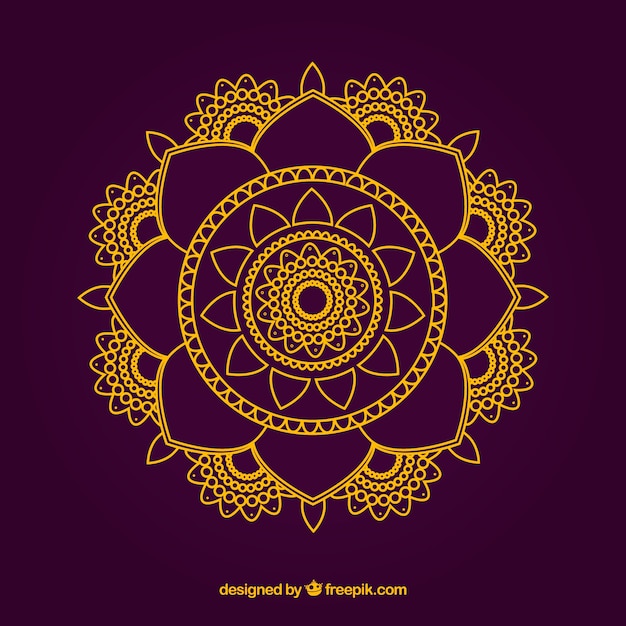 Vector gratuito diseño de mandala