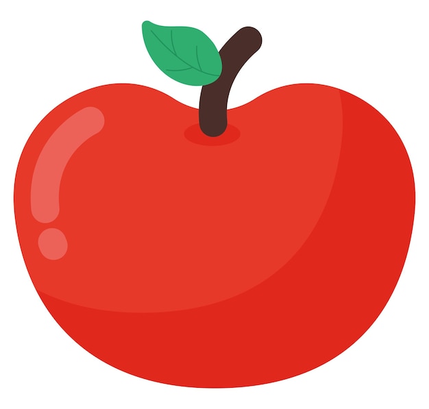 Vector gratuito diseño de manzana roja