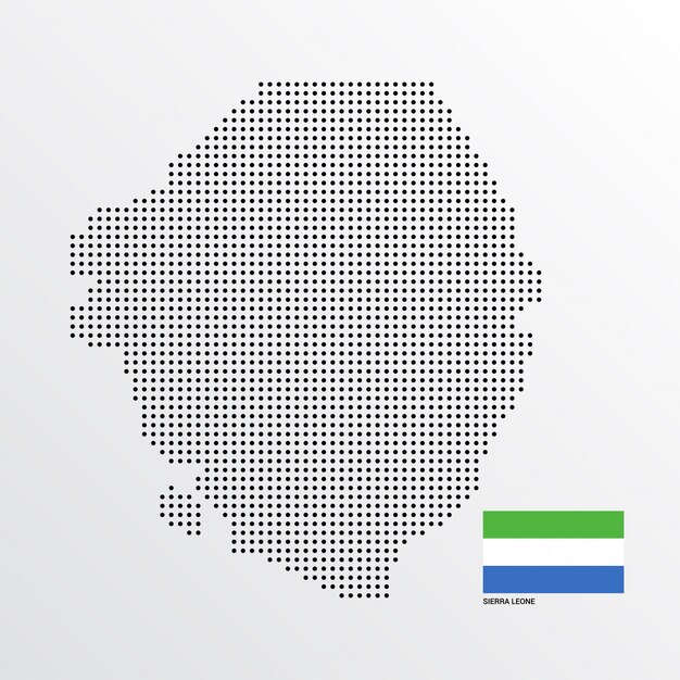 Diseño del mapa de Sierra Leona