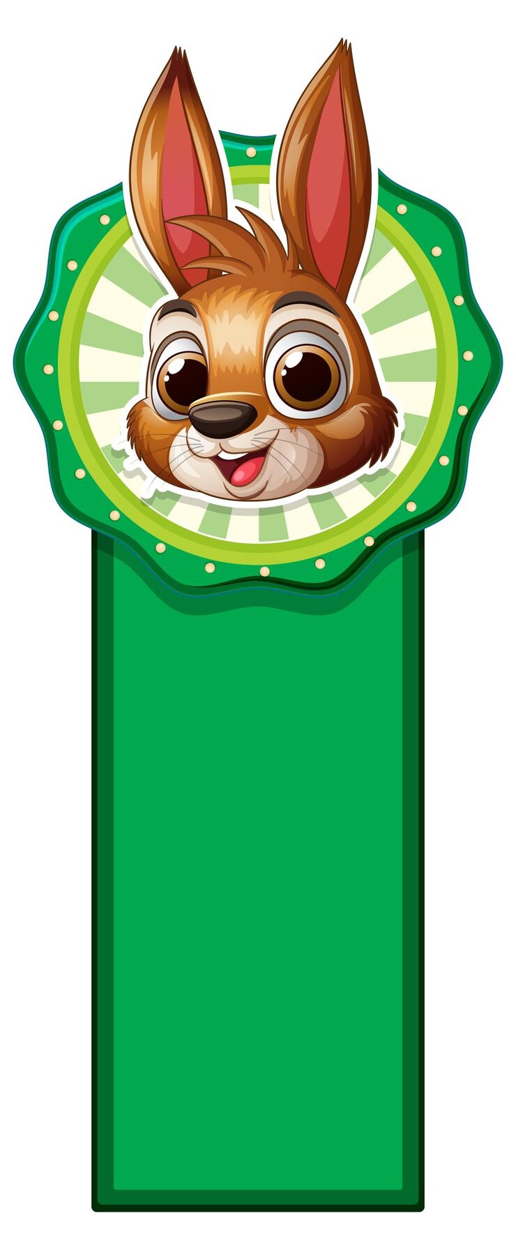 Vector gratuito diseño de marcadores de conejos alegres