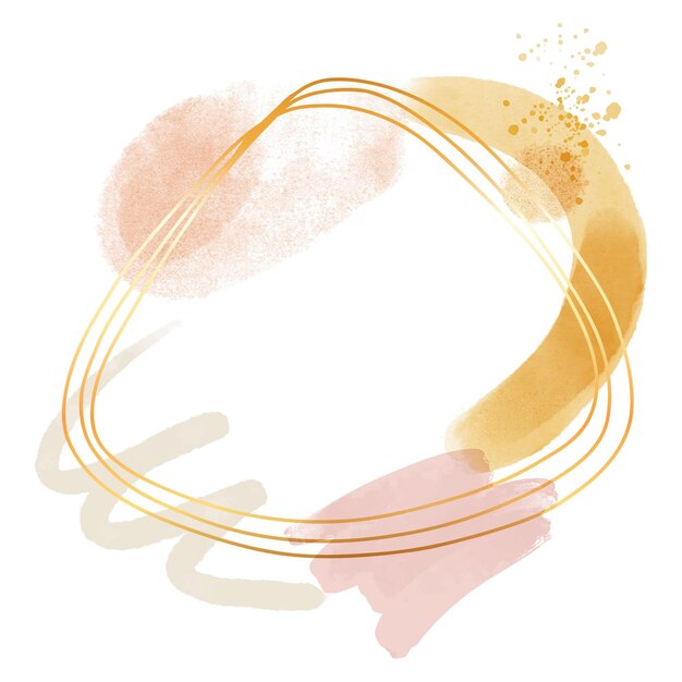 Diseño de marco de acuarela abstracta