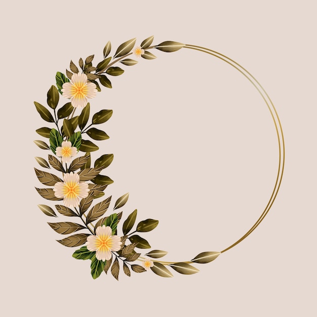 Diseño de marco de acuarela boho