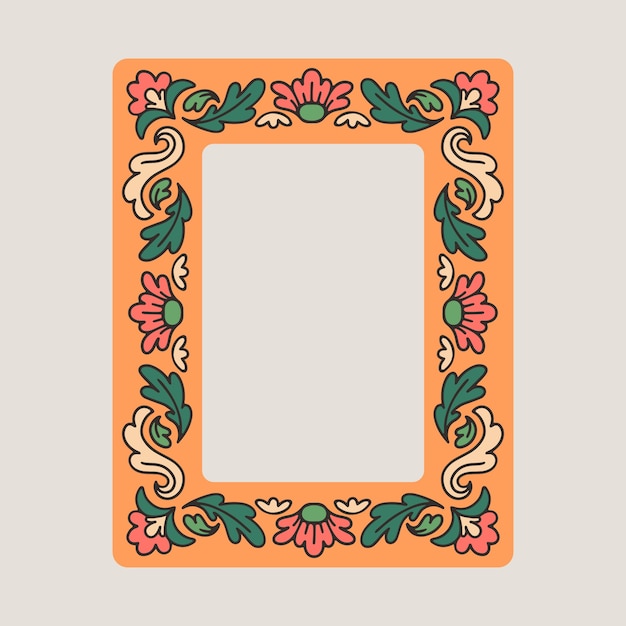 Diseño de marco medieval dibujado a mano