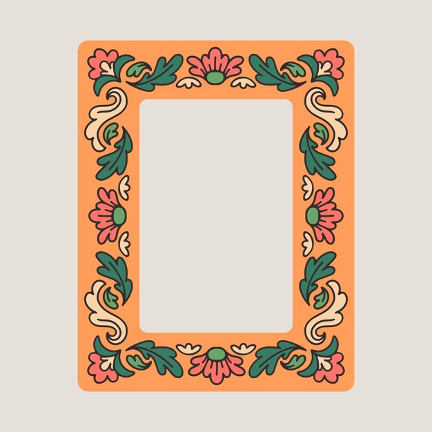 Diseño de marco medieval dibujado a mano
