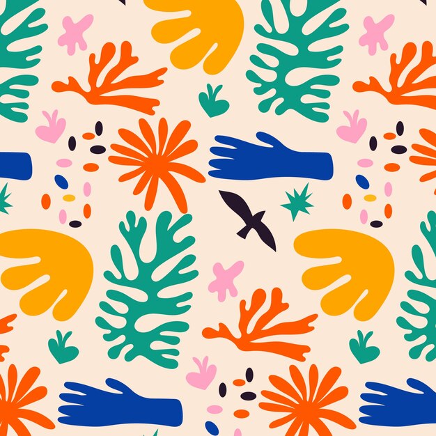 Diseño de matice de colores dibujado a mano