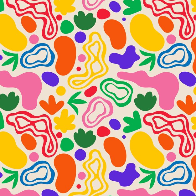 Diseño de matice de colores dibujado a mano
