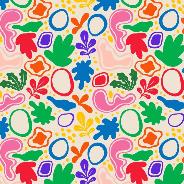 Diseño de matice de colores dibujado a mano